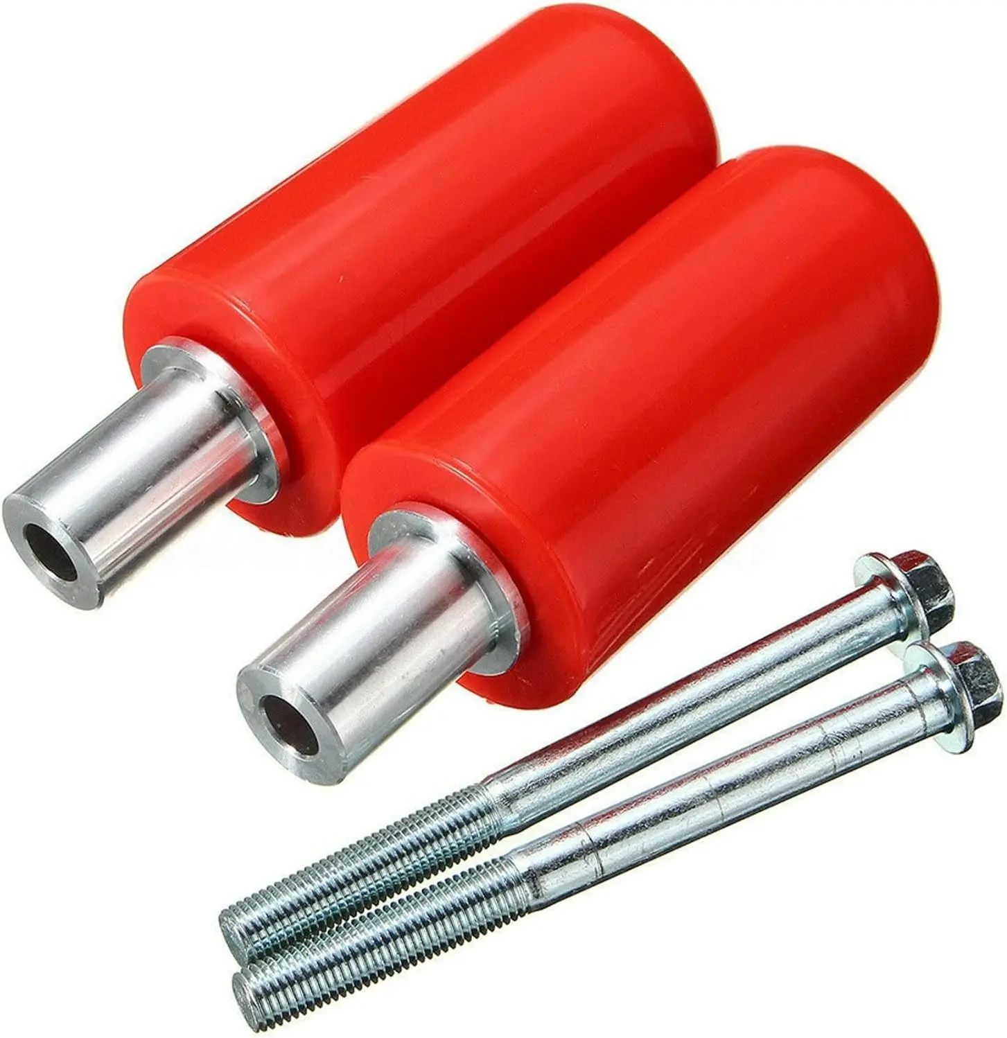 1 Pair Frame Sliders for Motorcycle Practical Anti Crash Protector Motorbike Frame Guards(Red,5 * 10cm)