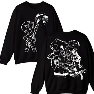 Greedyboyz Graphic Sweatshirt, Bold Cartoon Kid Design, Streetwear-Inspired Sweater, Mens Womenswear Top, Fun and Edgy Artwork Sweatshirts