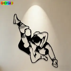 1pc Dancing Figure Metal Wall Art,Dynamic Dancing Figure Statue Mural, Ideal Gift for New Year, Christmas, Dance Art Enthusiasts, Rust-Resistant Metal Wall Decor Wall Sculptures, Perfect for Home Wall & Garden Fence, Captivating Metal Art for Dance Lovers