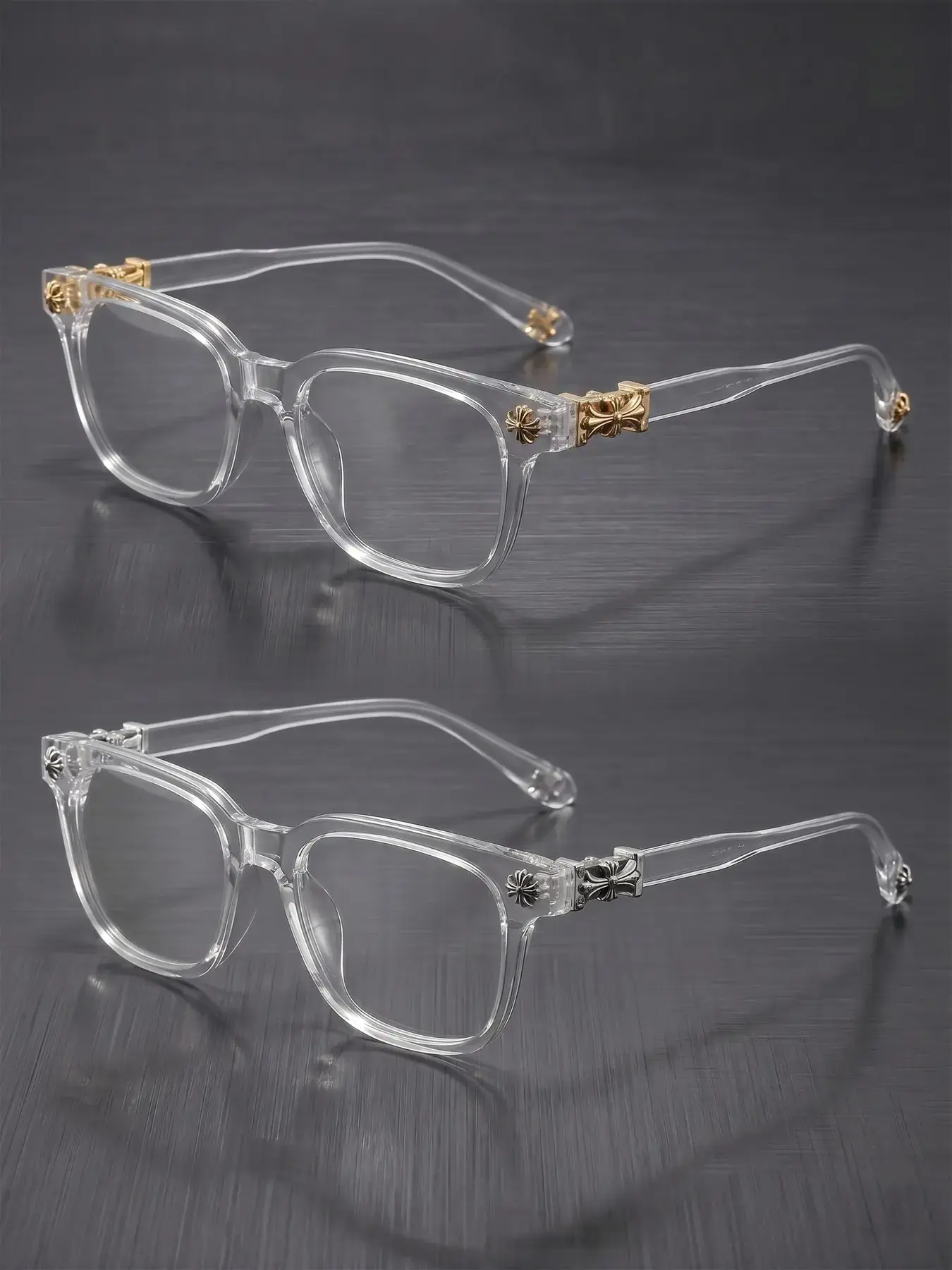 Anti Blue Glasses for Men&Women - Stylish Trendy Square Frames Eyeglass, Fashion Accessory Eyewear, Blue Light Blocking, Ideal for Work & Daily Wear Sports Eyewear