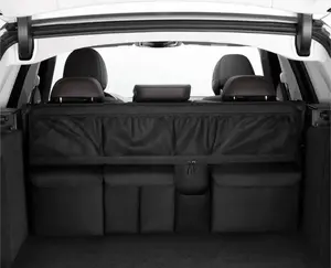Car Trunk Organizer, Car Trunk Storage Bag, Backseat Hanging Organizer with Large Storage Bags, Car Rear Seat Back Storage Bag, Multi-Function Space-Saving Car Interior Storage Accessory