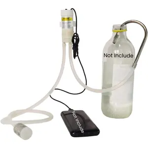 Portable Food Grade USB Electric Pump Auto-Siphon Self Priming for Bottling Brew Wine, Beer, Beverages and Kombucha, Little Silent Water Transfer Pump, 2LPM No Mess Leak with Filter, Silicon Tube