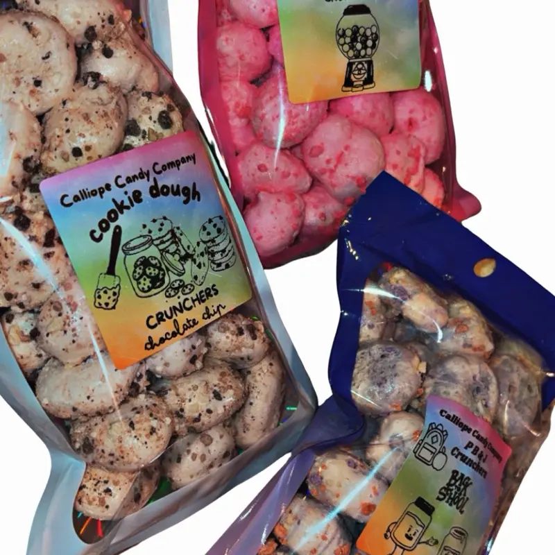 Back To School Snack Bundle: Crunchers-Pb&J, Cookie Dough, and Pink Bubble Gum Treats