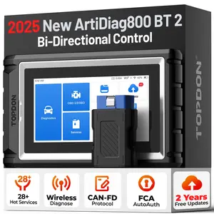 TOPDON AD800BT2 V2.0 2 OBD2 Scanner Full System Car Diagnostic Tool with 28+ Reset Services & Lifetime Free Updates for 80+ Car Brands