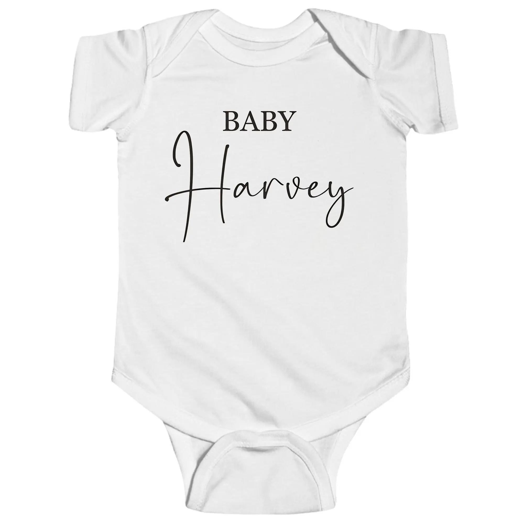 Custom Name Baby Announcement Onesie - Vintage Personalized Bodysuit - Coming Soon Onesie