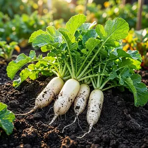 400 White Icicle Radish Seeds - HEIRLOOM QUALITY Daikon - Fast Growing for Home Gardens and Raised Beds