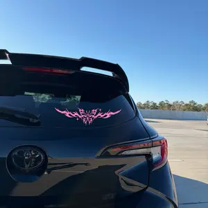 Car Decal -   Tribal stamp Butterfly Design for Rear Window - Stylish and Durable Car Accessories