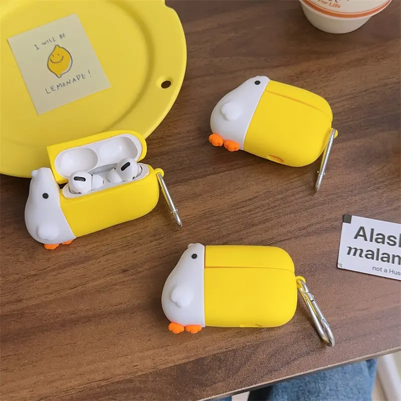 1 large mouthed bird earphone case,Cute wireless Bluetooth earphone case, Earbud, drop resistant, durable, stylish and Protection accessory, suitable for AirPods pro3/1/2/3/4/pro/pro2(Different models may have different shapes)