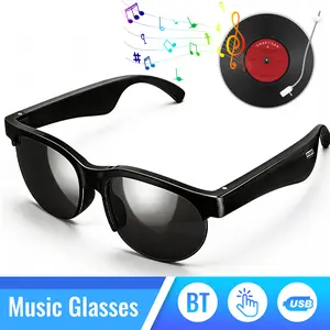 Smart Glasses, Bluetooth Sunglasses, Voice Assistant Supported, Easy Button Control, Unisex Design, Lightweight Wear, Ideal Gift for Cycling & Daily Use