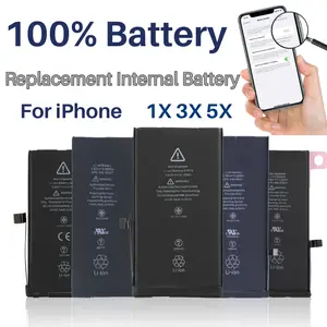 100% Replacement Battery For iPhone 6 7Plus 16 8 XS XR 11 12 13 14 15 Tools LOT