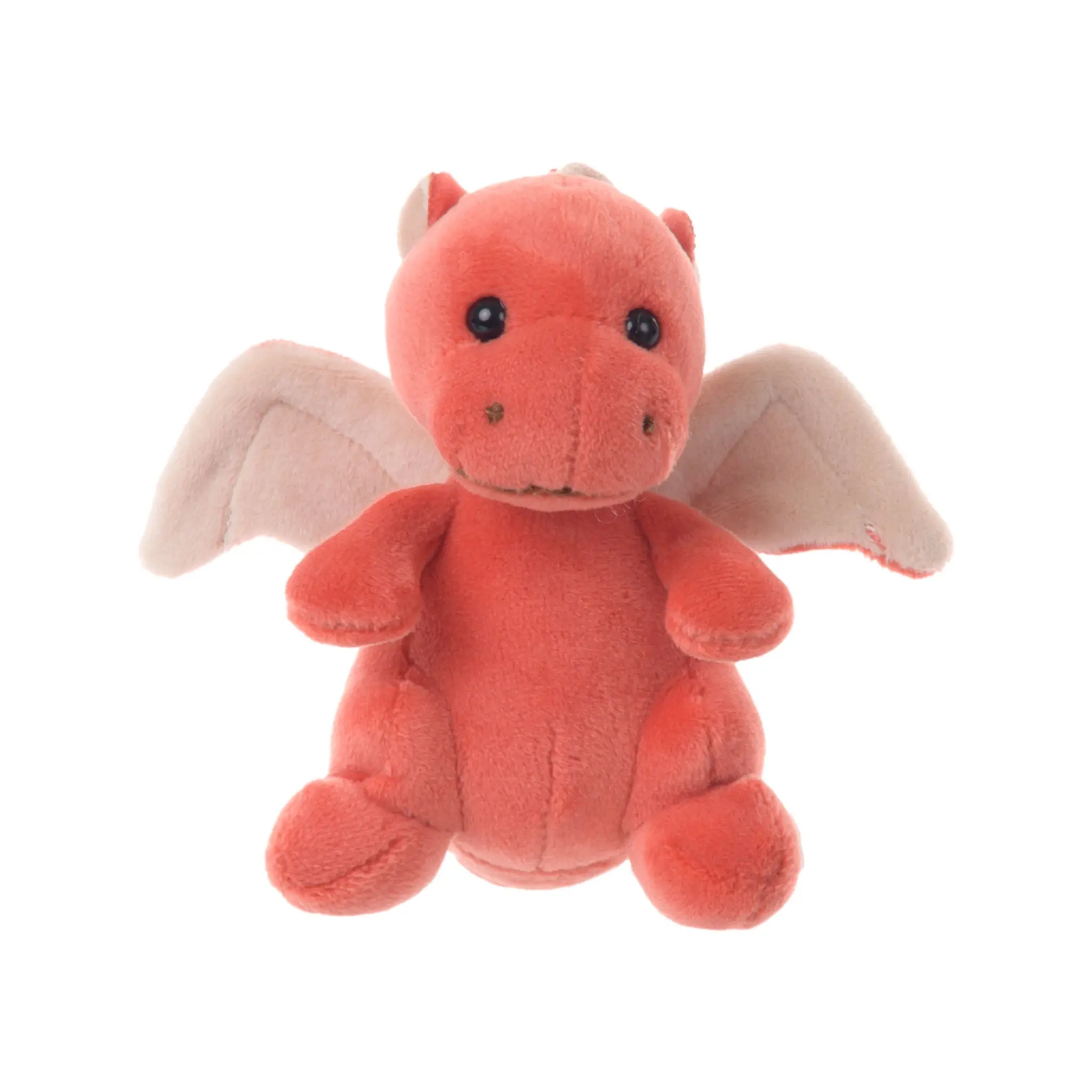 Bukowski Bears Drago 4-in Soft Plush Ruby Dragon Keychain, Dragon Shape Fantasy Charm with Sparkling Eyes, Miniature Keychain for Bags & Backpacks