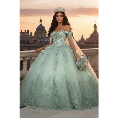 slim fit dress slacks Quinceanera Dress Sage Green | Girl Dress Sage Green