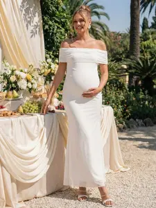 LAMIKA Single Hue Dropped Decolletage Mermaid Silhouette Matriarch Evening Wear Matrimony Attendee Mob Wife Trend