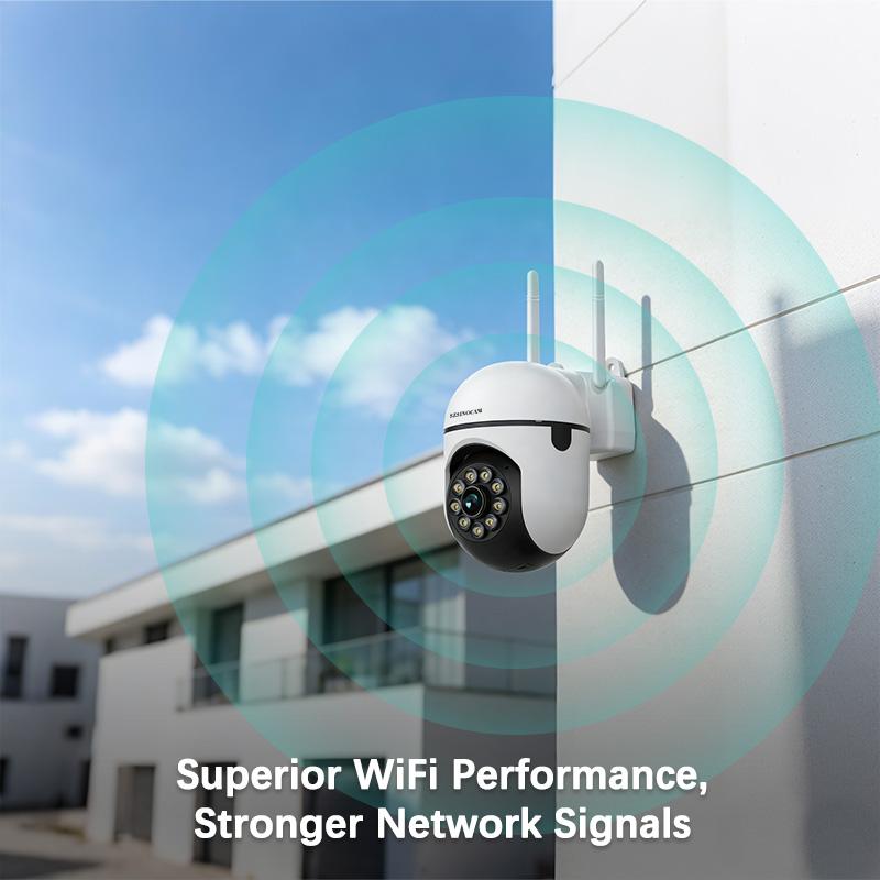 AI Wireless Security Camera with Color Night Vision, WiFi, Motion Detection & Visual Alerts, Wall-Mounted Outdoor & Indoor Security Camera for Advanced Electronic Monitoring