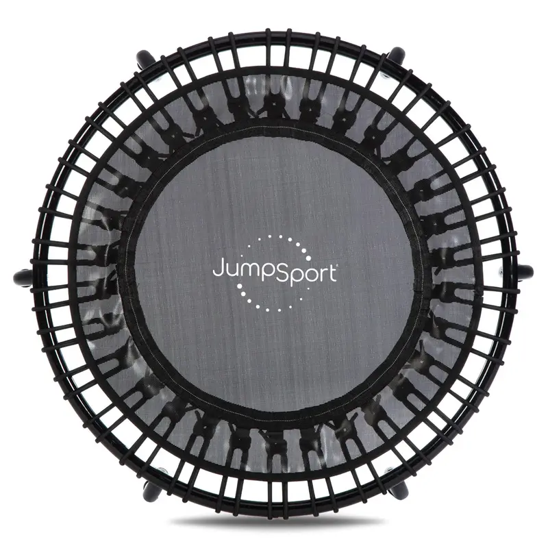 JumpSport 220 Fitness Rebounder Mini Trampoline for Home Cardio Fitness, Black