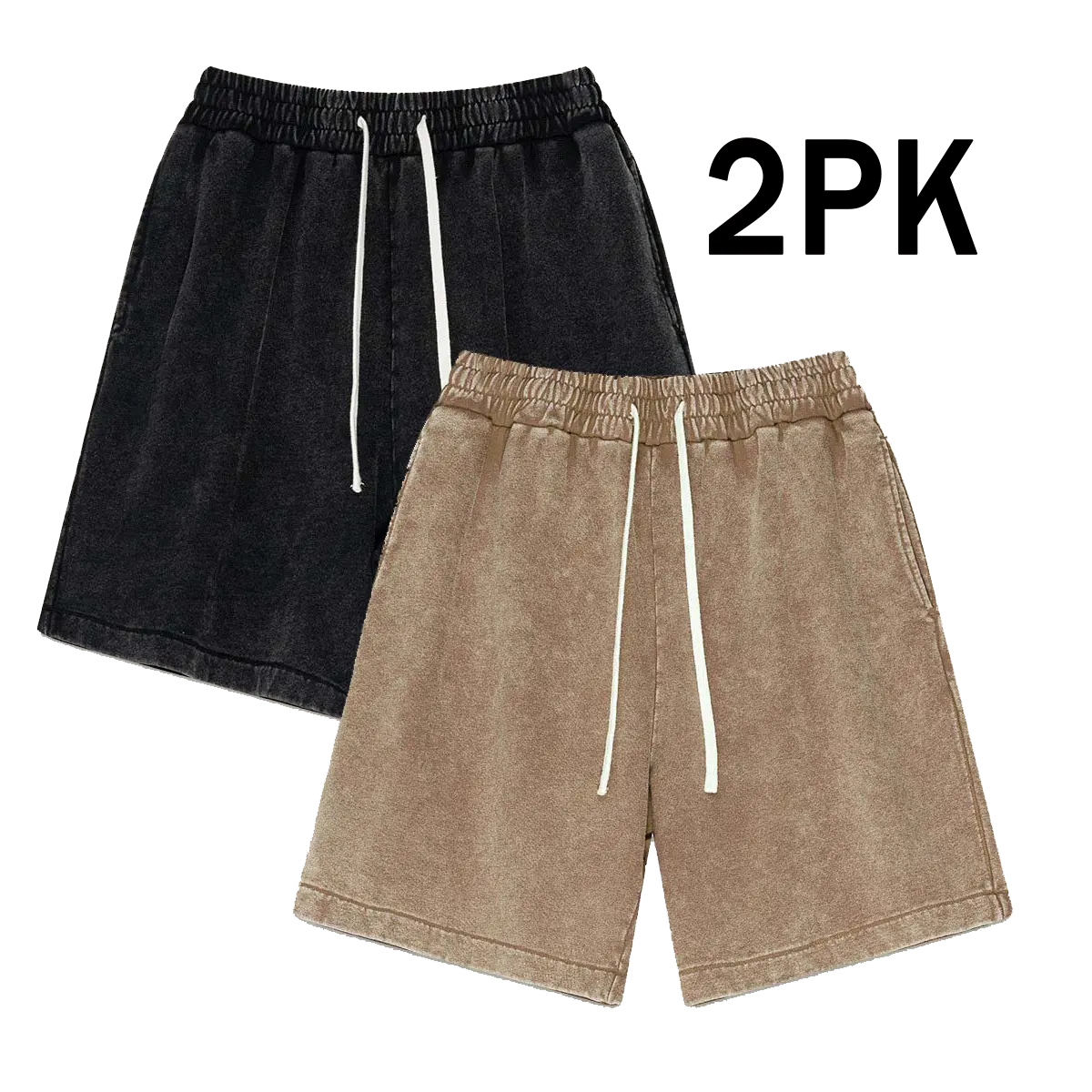 black shorts + coffee shorts