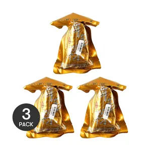 3 Pack Black Rice & Red Bean Zongzi 7.8oz Each - Sweet Sticky Rice Dumpling, Dragon Boat Festival, Traditional Chinese Snack