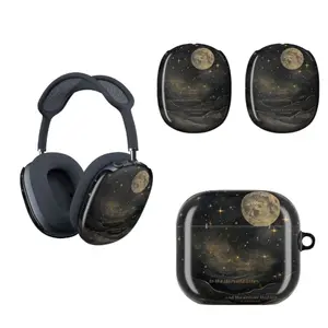 ACOTAR Merch AirPods Max Case Cover - To the Stars Who Listen Quote, Night Court Aesthetic Celestial Moon & Stars Protective Shell for AirPods Pro 2, Sarah J. Maas Fan Gift, Feyre & Rhysand Inspired Headphone Accessories