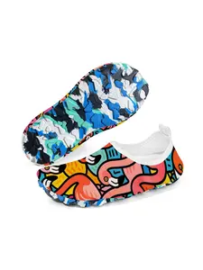 Flamingo Graffiti Outdoor Hiking Shoes Unisex Summer Quick-Dry Non-Slip Water Shoes Lightweight Breathable Fishing Rafting Eu36-Eu45