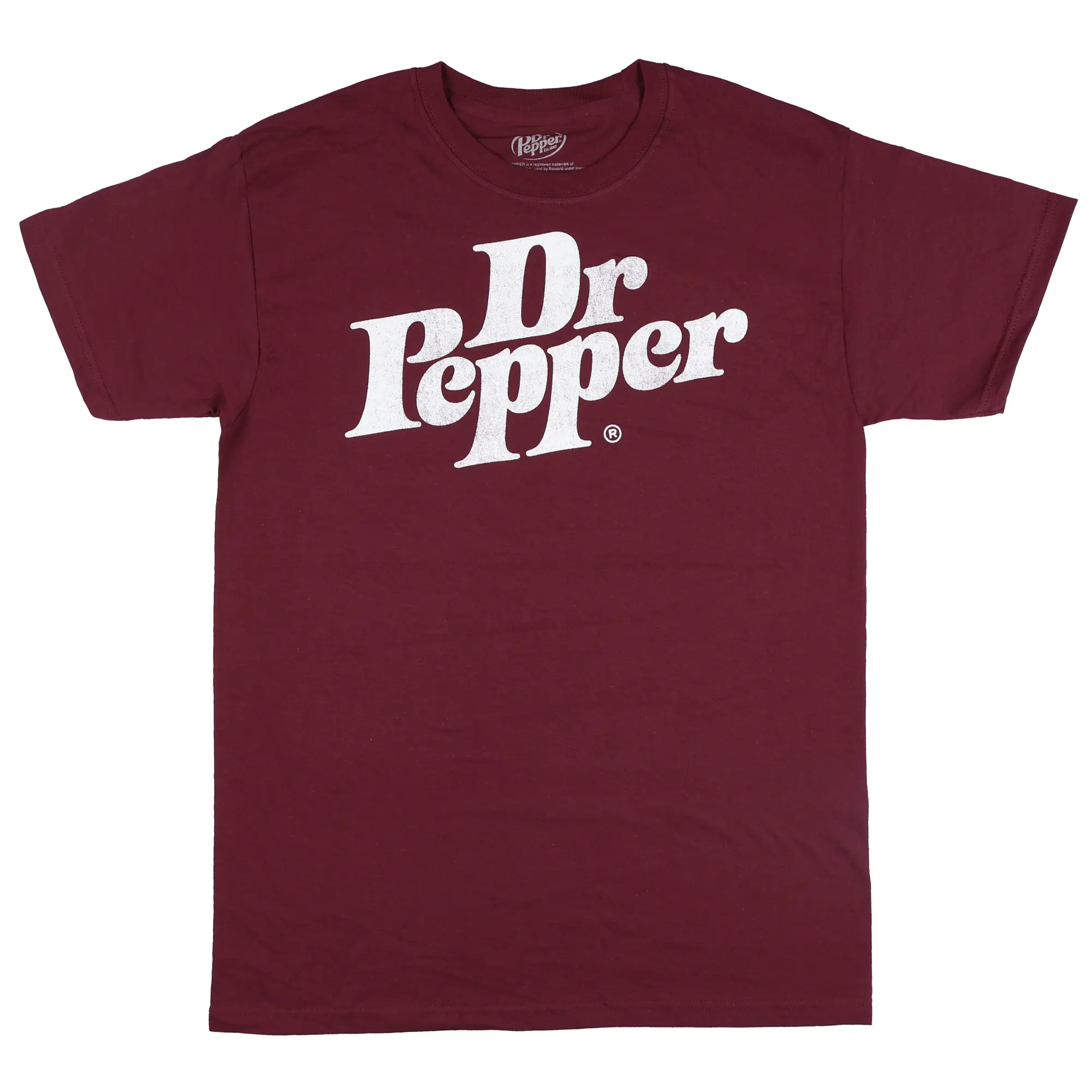 Dr. Pepper Shirt Men's Destressed Logo Short Sleeve Graphic Tee