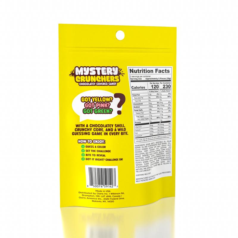 Crunchers Chocolate Hard Candy Bites- Solid Milk Chocolate with Crunchy Texture 2.1 oz Heat Sensitive No Ice Pack Included Bonbon Snack