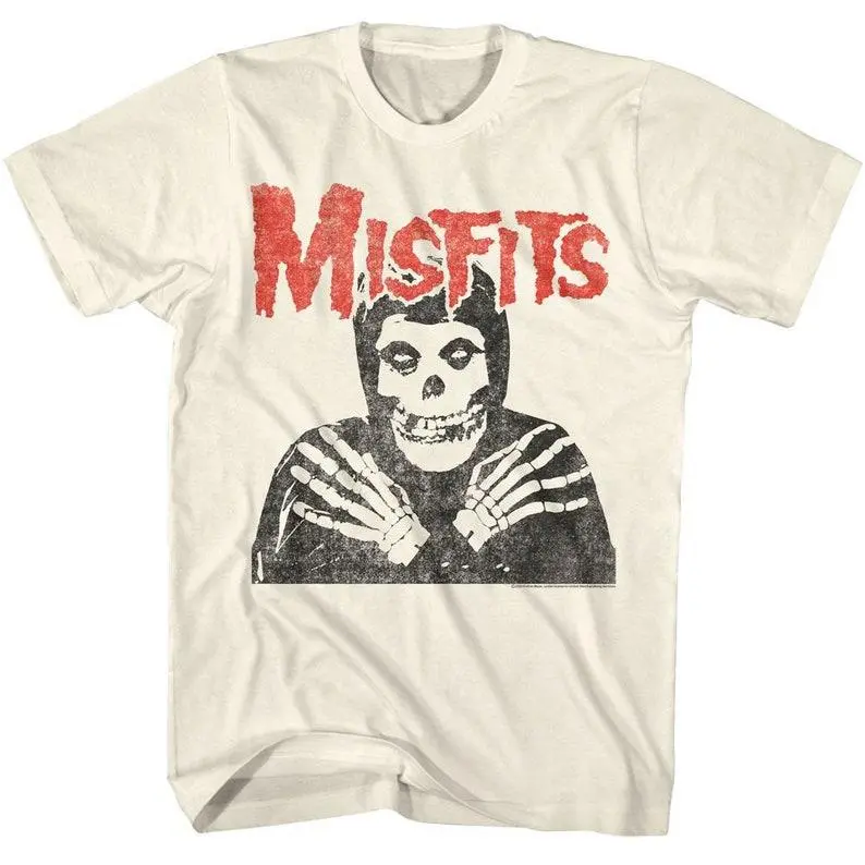 Misfits Crossed Arms Natural T-Shirt, Retro Music Shirt, Rock Band Tee
