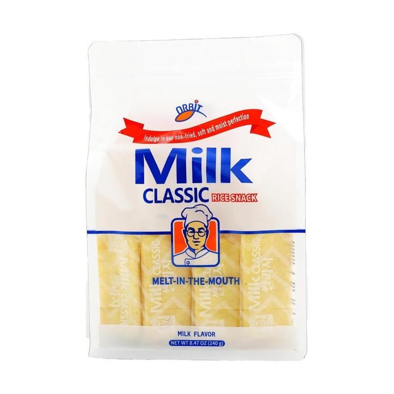 3 Pack ORBIT Milk /  TRENZY GAHM Flavor Rice Crackers 240g - Korean Trending Snack - Creamy & Delicious!