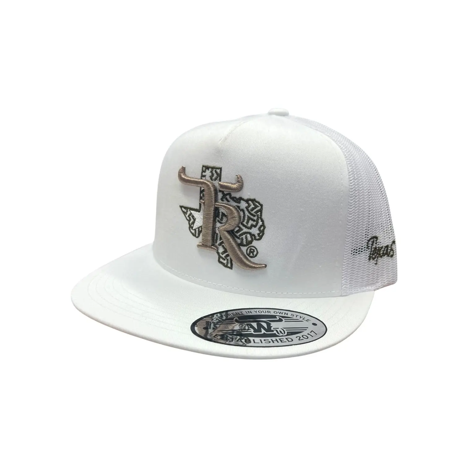Texas Ranch Hat - Maze White