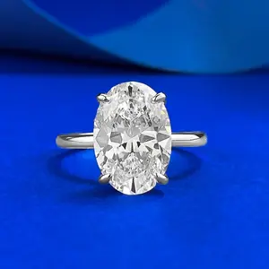 【V46】EternaBloom 6.5CT Cubic Zirconia Ring - Elegant Wedding Jewelry & Holiday Gift for Her | Anniversary, Valentine's Day