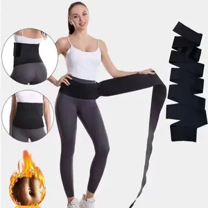 Wrap elastic belly strap waist strap fitness waist bandage trainer tight yoga long strap