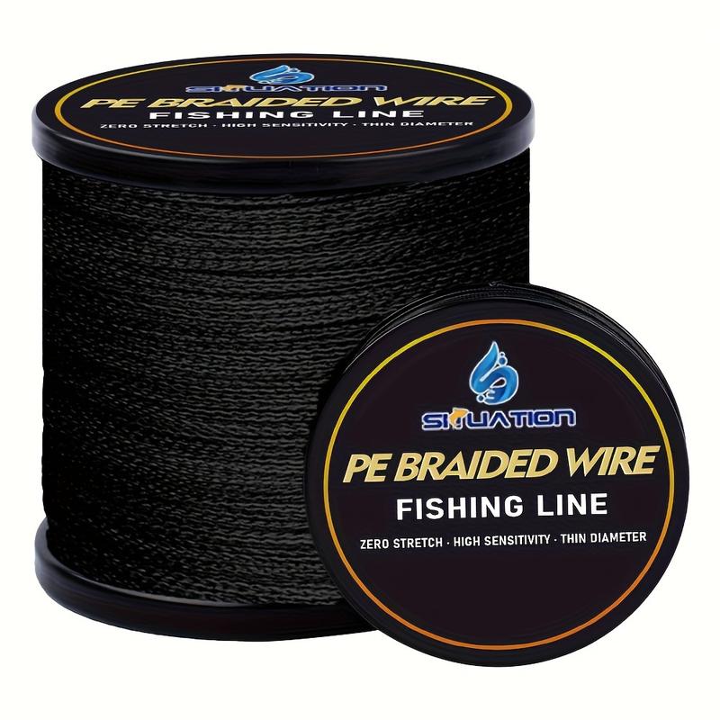 SIIUATION 300M/328YDS, 500M/546YDS, super strong fishing line, 4-strand multi wire PE wear-resistant braided wire, 12 25 40 60 80 100 LB smooth long casting