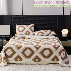 Thickened Ionized Flannel Blanket, Soft New Look, Anti-Static No Shedding, Durable Stitching, Multi-Purpose Use, Flannel Throw Blanket