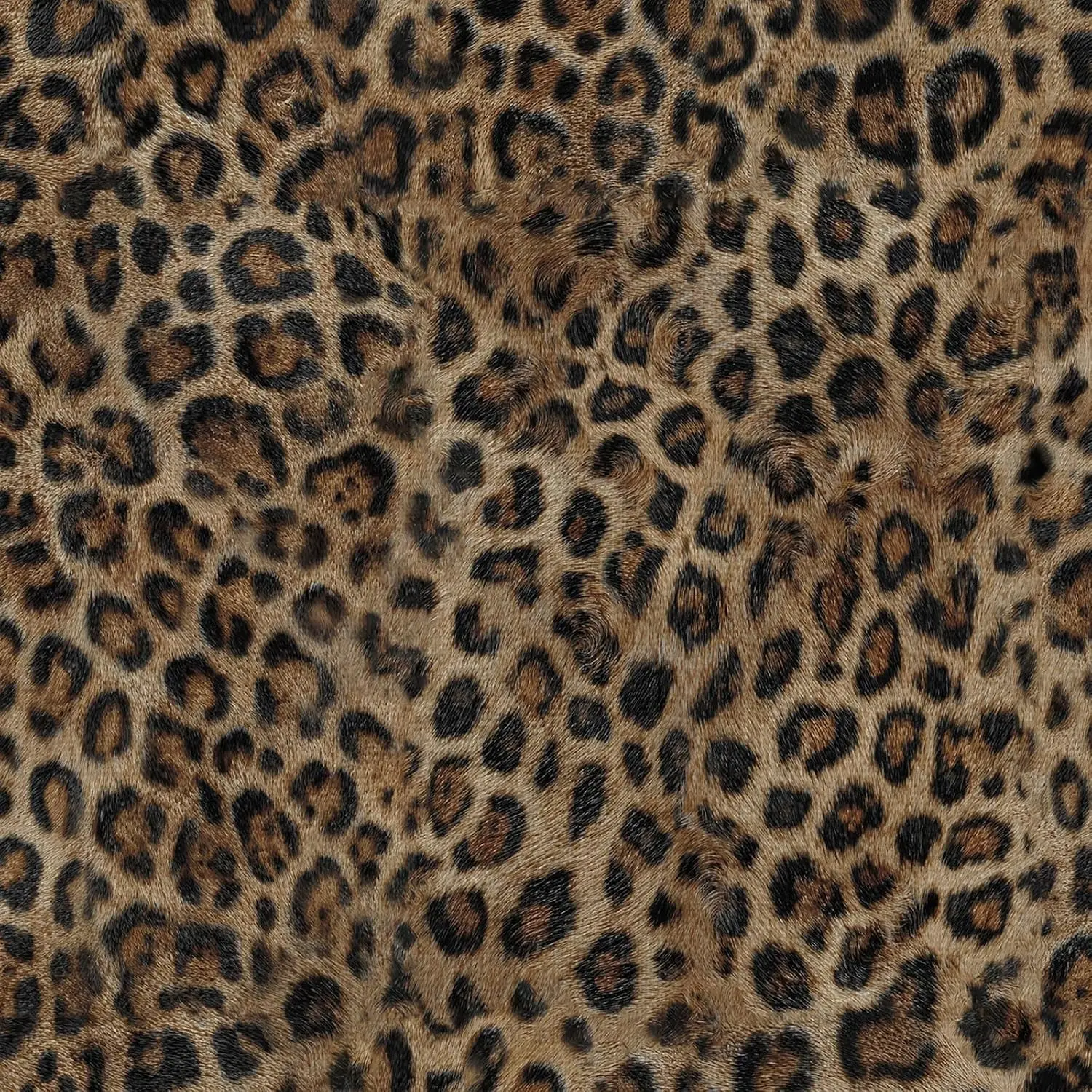 Leopard Print Peel and Stick Wallpaper 17.3" x 120" Waterproof Removable Self Adhesive Brown Unique Funky Cheetah Contact Paper for Bedroom Bathroom Decor