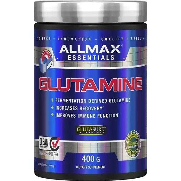 Allmax Nutrition Natural Ingredients Glutamine Protein Powder - Lab-Tested Adult Amino Supplement, Muscle Repair Booster, Gut Support & Digestion Aid, Energy Support Powder