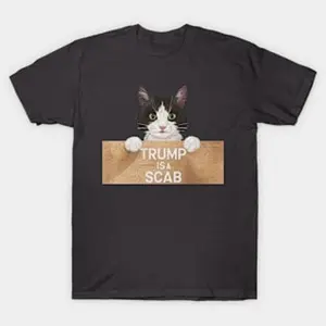 Trump Is A Scab Vote Harris Shirt  T-shirt Hoodie Sweatshirt Tank top