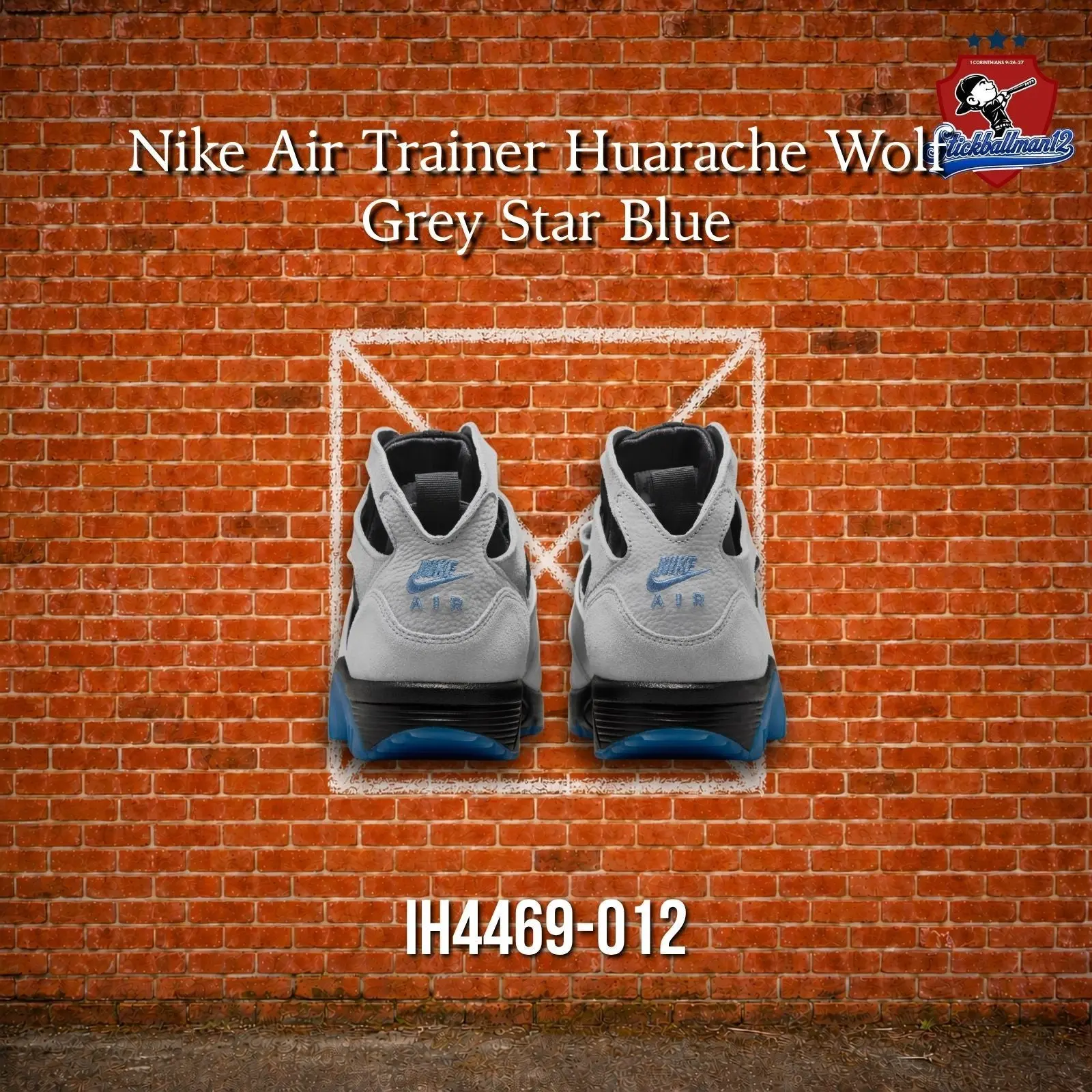 Nike Air Trainer Huarache Wolf Grey Star Blue (IH4469-012)