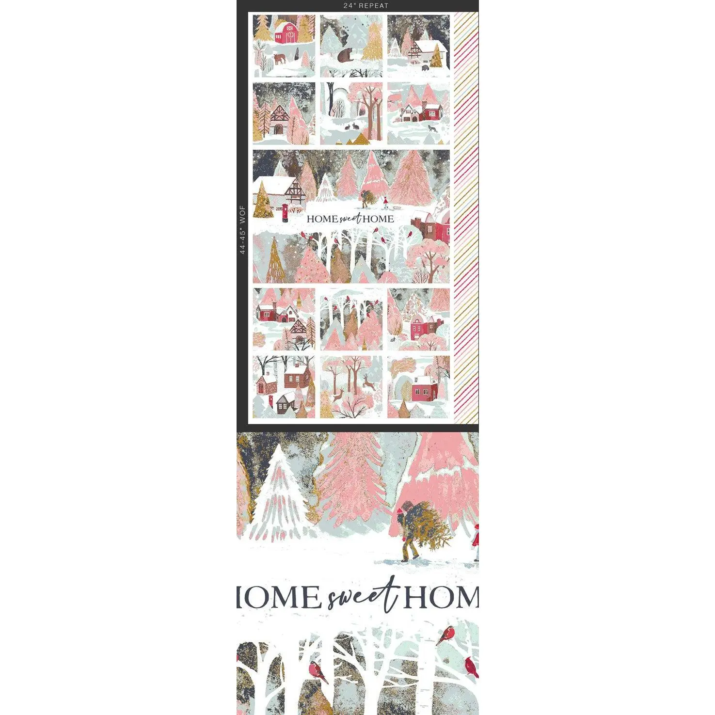 Fabric Art Gallery Welcome Home Adventale 24" Quilting Panel ADV25916