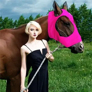 Breathable Horse Face Mask, Anti-Mosquito Insect Repellent Sun Protection Riding Equestrian Gear, Comfortable Horse Head Cover