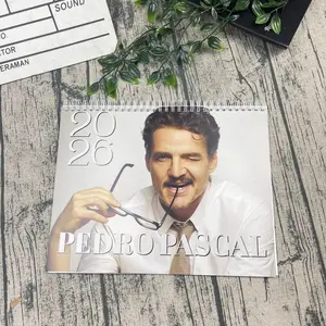 Pedro Pascal Calendar 2026, Home Decor, Gift New 2026 Calendar, Best Lines Graphic Calendar, Home Decorating