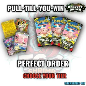 PULL-TILL-YOU-WIN- POKEMON PERFECT ORDER Booster Packs *LIVE RIP*