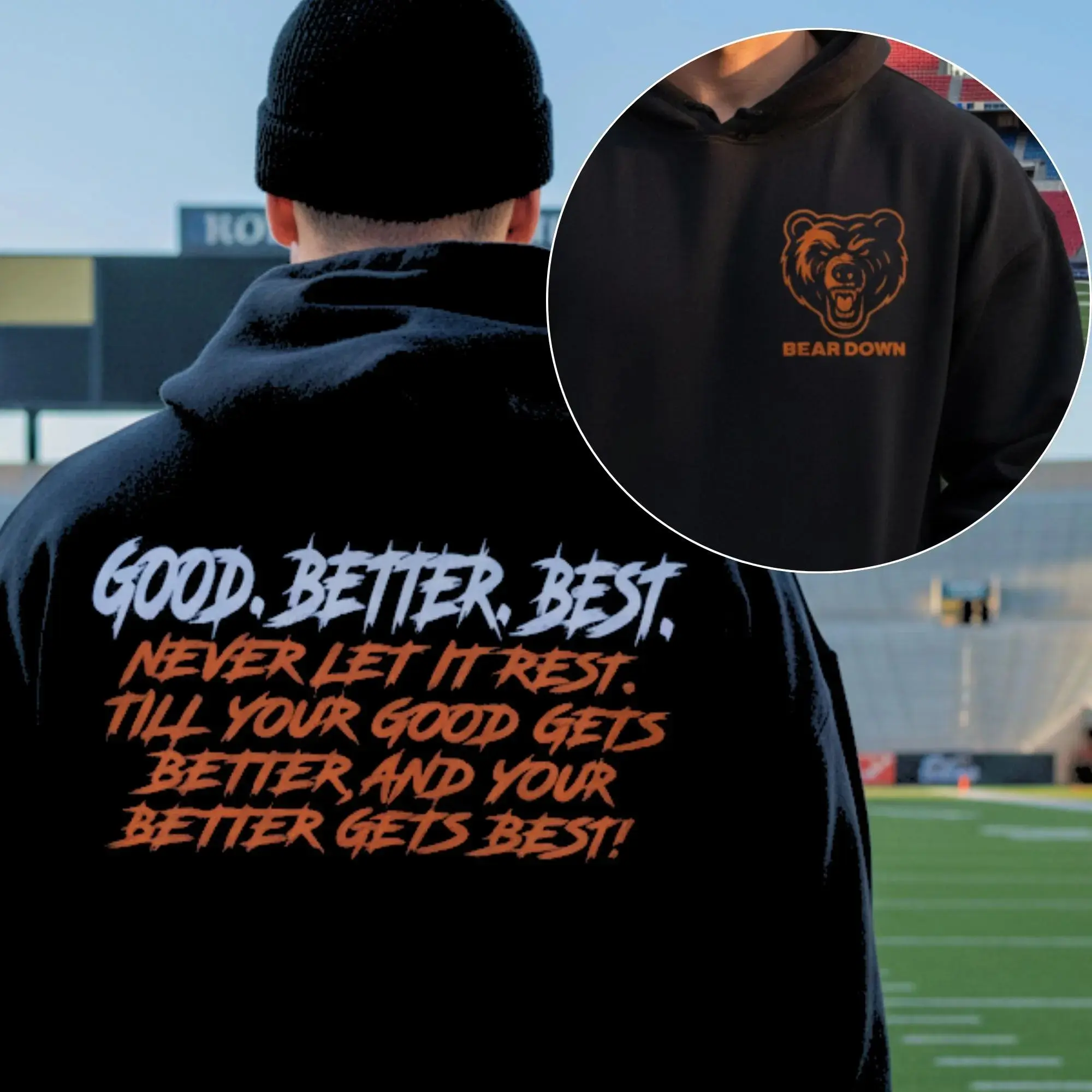 Chicago Football Good Better Best Shirt 2 Sided, Bear Down Shirt, Chicago Sport Shirt, Fan Gifts [Tshirt - Sweatshirt - Hoodie]