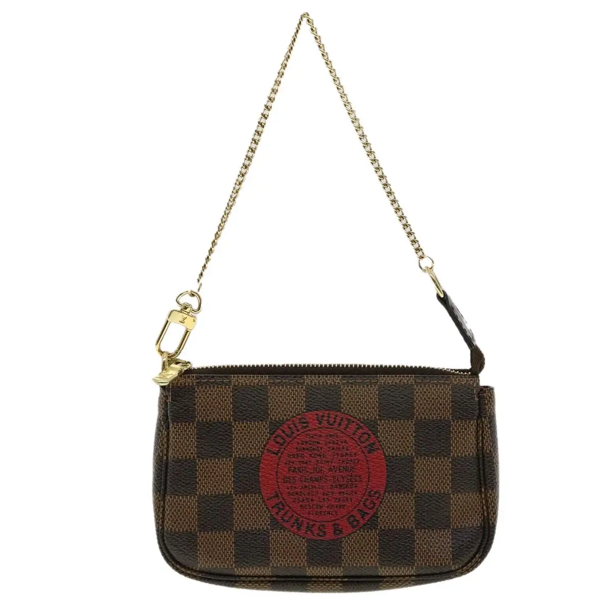 Pre-owned Louis Vuitton Canvas Shoulder Bags Damier Ebene Mini Pochette