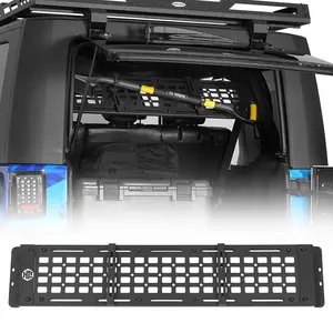 Hooke Road Trunk Utility Rack MOLLE Panel for 2007-2018 Jeep Wrangler JK 4-Door Hardtop