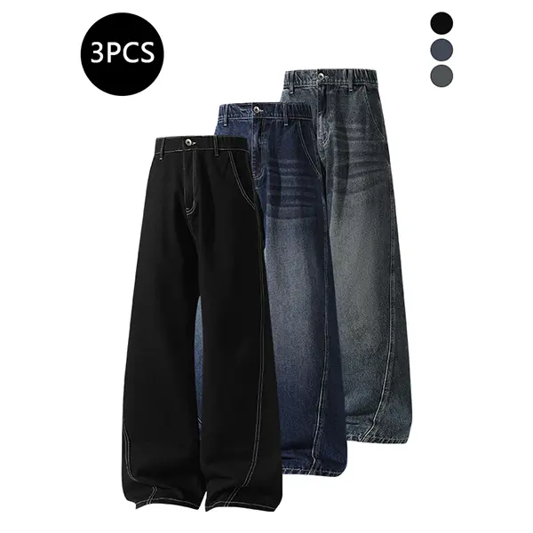 Black + Dark Blue + Vintage Blue