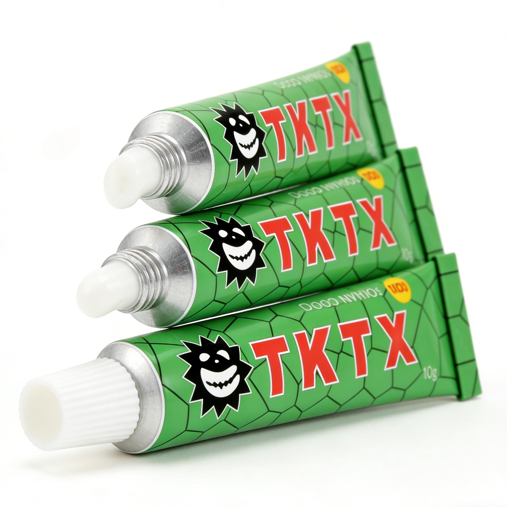 TKTX Tattoo Cream 3-Pack,  40% Deep Numbness Tattoo Soothing Cream, 6-8Hours Professional Tattoo Assistance ToolPainless Cream Waxing & Piercing | BestTattoo Care | 10g