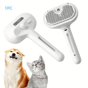 3 in 1 Pet Hair Removal Brush, 1 Box Pet Spray Hair Removal Comb, Pet Grooming Brush, Dog & Cat Grooming Supplies
