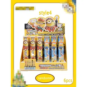 6 pieces of blind box pens featuring anime and cartoon characters, with a cute and adorable style that exudes a girl's heart. They are fun and surprising gifts, the best holiday presents for friends, home decoration ornaments, party gifts, Unique Pens