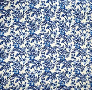 All Over Hibiscus Plumeria Tropical Leaves Rayon Poplin Fabric | Islands Fabric