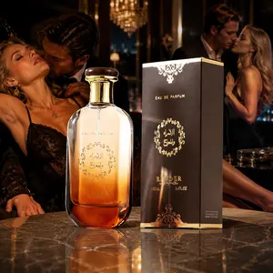 Men's Middle Eastern Oud Pheromone Perfume - Long-Lasting Saffron, Rose, Woody Notes - Attraction-Boosting Formula - Ideal Valentine's, Eid Gift, Perfume With Pheromones