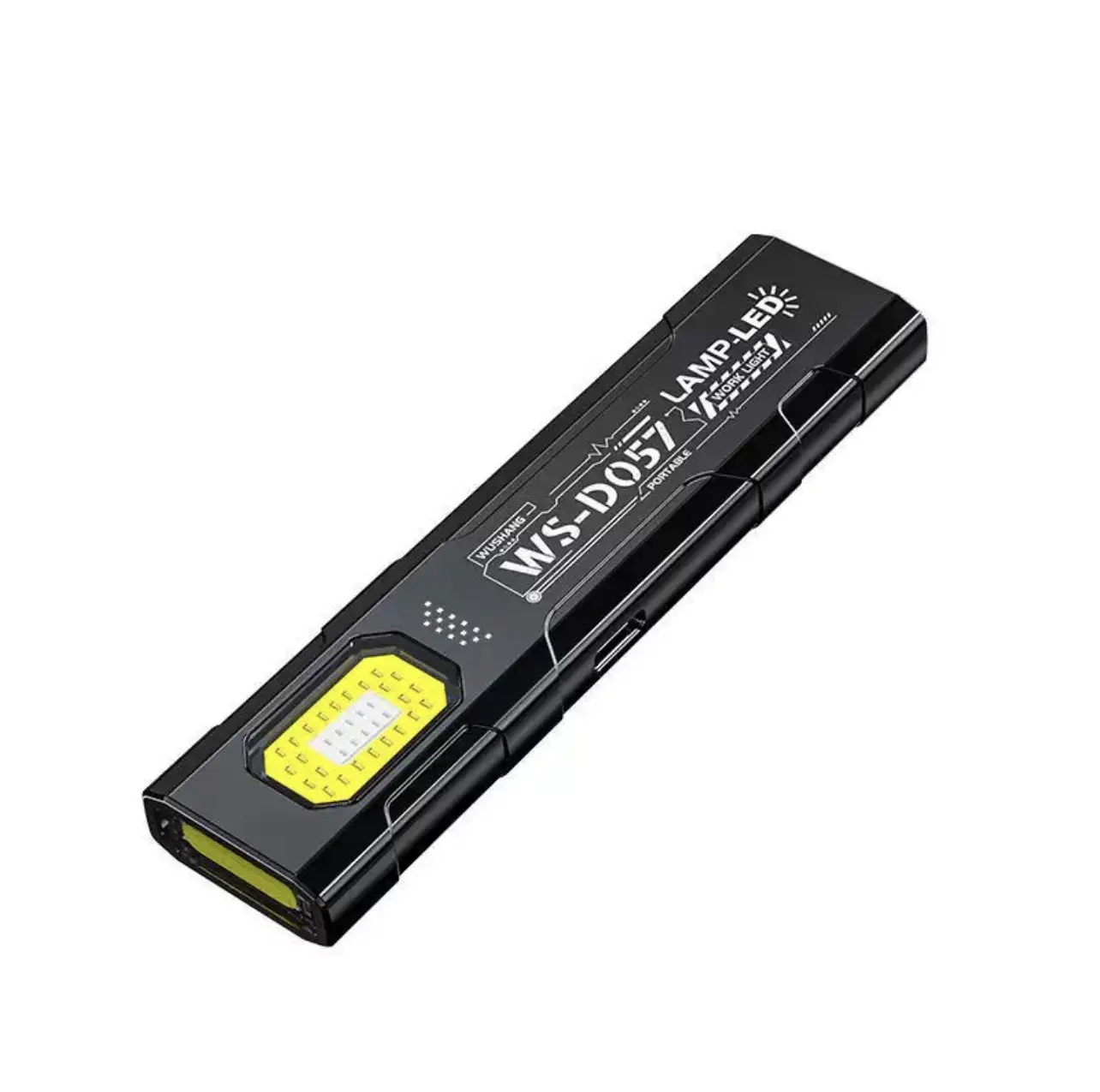 Flat Rechargeable LED Flashlight | Slim Pocket EDC Light with Clip Magnetic Base, USB-C, Night Walking Emergency Car Repair